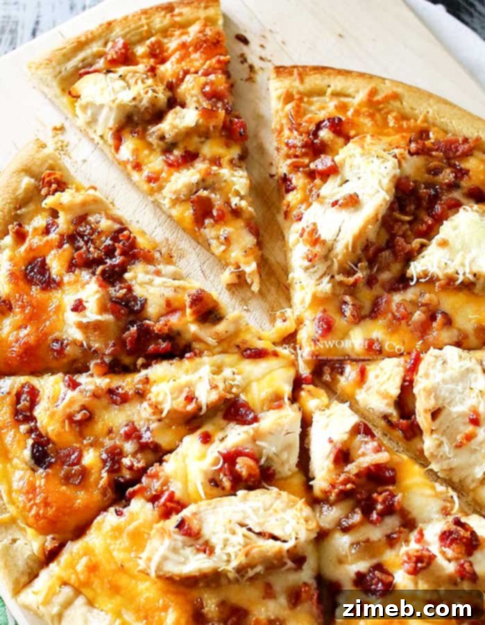 Savory Grilled Chicken and Bacon Pizza with Garlic Cream 5 chicken bacon pizza - Grilled Chicken & Bacon Pizza with Garlic Cream Sauce