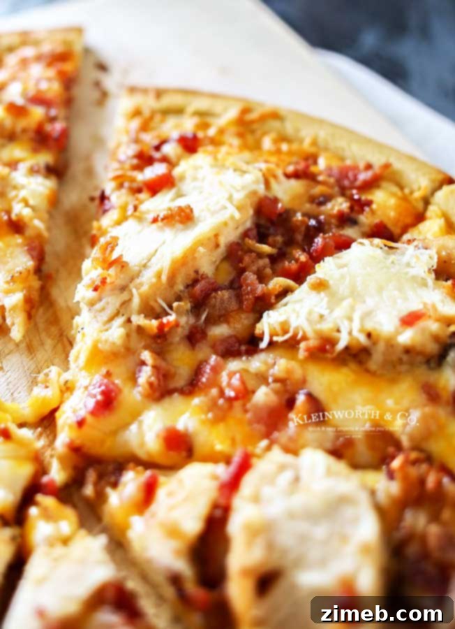 Savory Grilled Chicken and Bacon Pizza with Garlic Cream 7 garlic cream sauce recipe - Grilled Chicken & Bacon Pizza with Garlic Cream Sauce