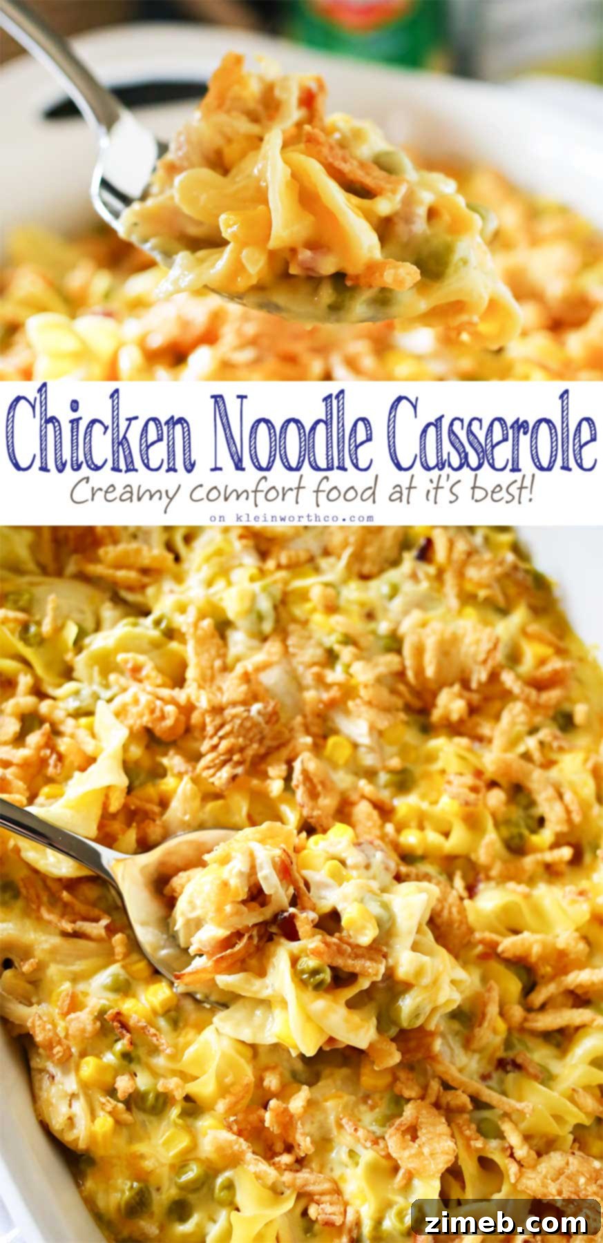 Homestyle Chicken Noodle Bake 2 Classic Chicken Noodle Casserole for Family Dinner