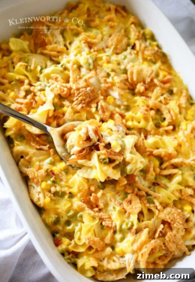 Homestyle Chicken Noodle Bake 5 Chicken Noodle Casserole Recipe with French Fried Onions