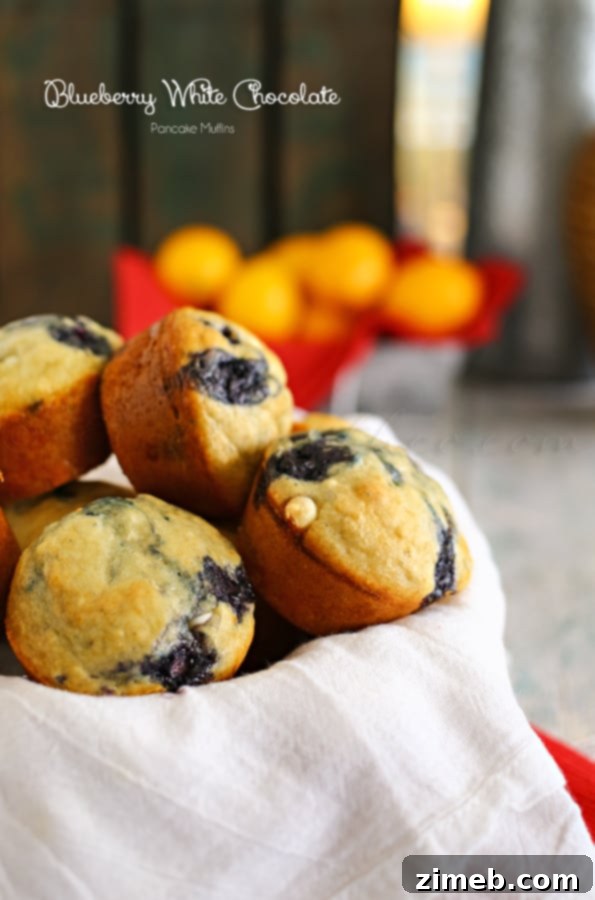 Signature Hazelnut Caramel Mocha 9 Fluffy Blueberry White Chocolate Pancake Muffins.