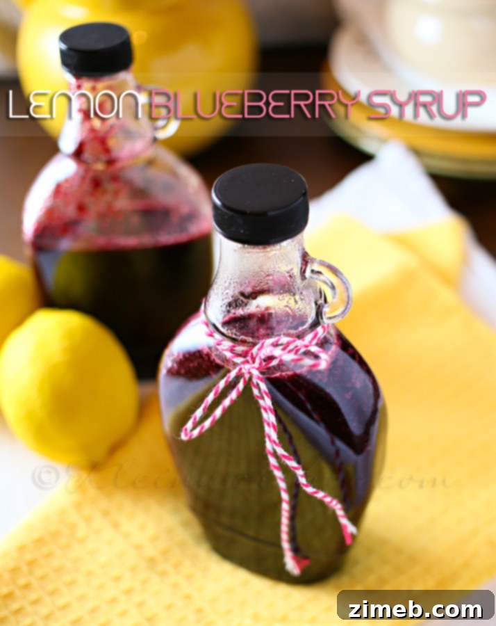 Sugared Lemon Gems 8 Lemon Blueberry Syrup