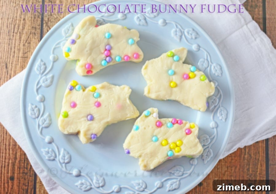 Spring Funfetti Cake 13 Bunny Fudge