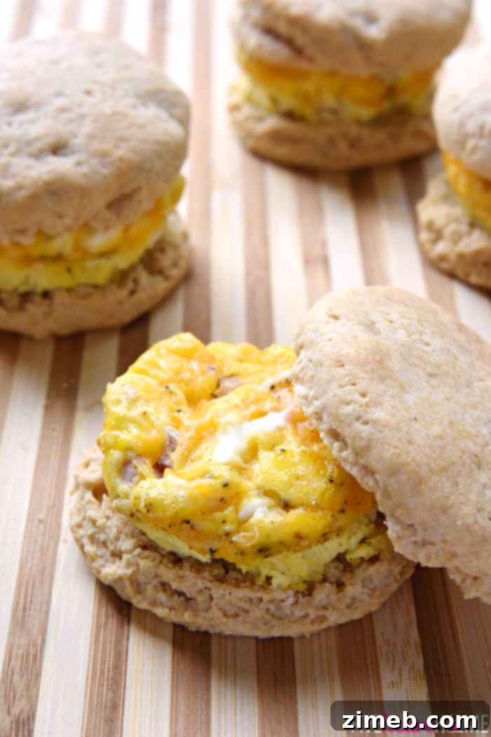 25 Delicious Egg Recipes 11 Batch of Easy Freezer Breakfast Sandwiches, individually wrapped for convenience.