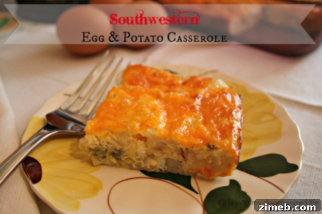 25 Delicious Egg Recipes 21 Hearty Southwestern Egg & Potato Casserole, a flavorful and filling dish.