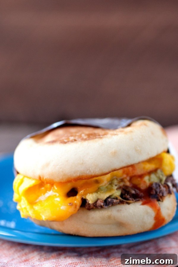 25 Delicious Egg Recipes 9 Quick and easy 5 Minute Protein Breakfast Sandwich with egg, cheese, and sausage.