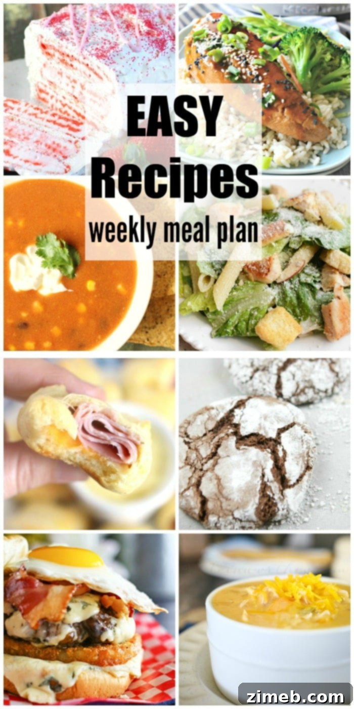 Simple Delicious Meal Plan Week 33 13 Easy Recipes Weekly Meal Plan Week 33 simplifies mealtime. Easy, budget friendly & delicious dinner recipe ideas to please your family.
