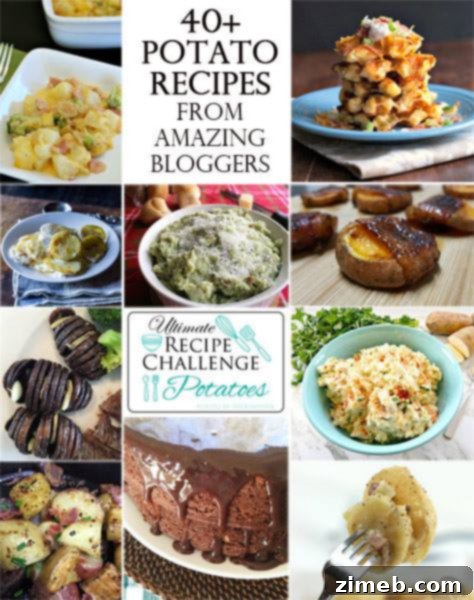 Potato Chip Bark and 40 Plus Potato Delights 7 Decorative image for an 'Ultimate Recipe Challenge' featuring potato-themed desserts