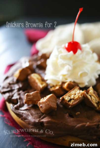 Potato Chip Bark and 40 Plus Potato Delights 9 Snickers Brownie for 2, a decadent chocolate and candy bar dessert