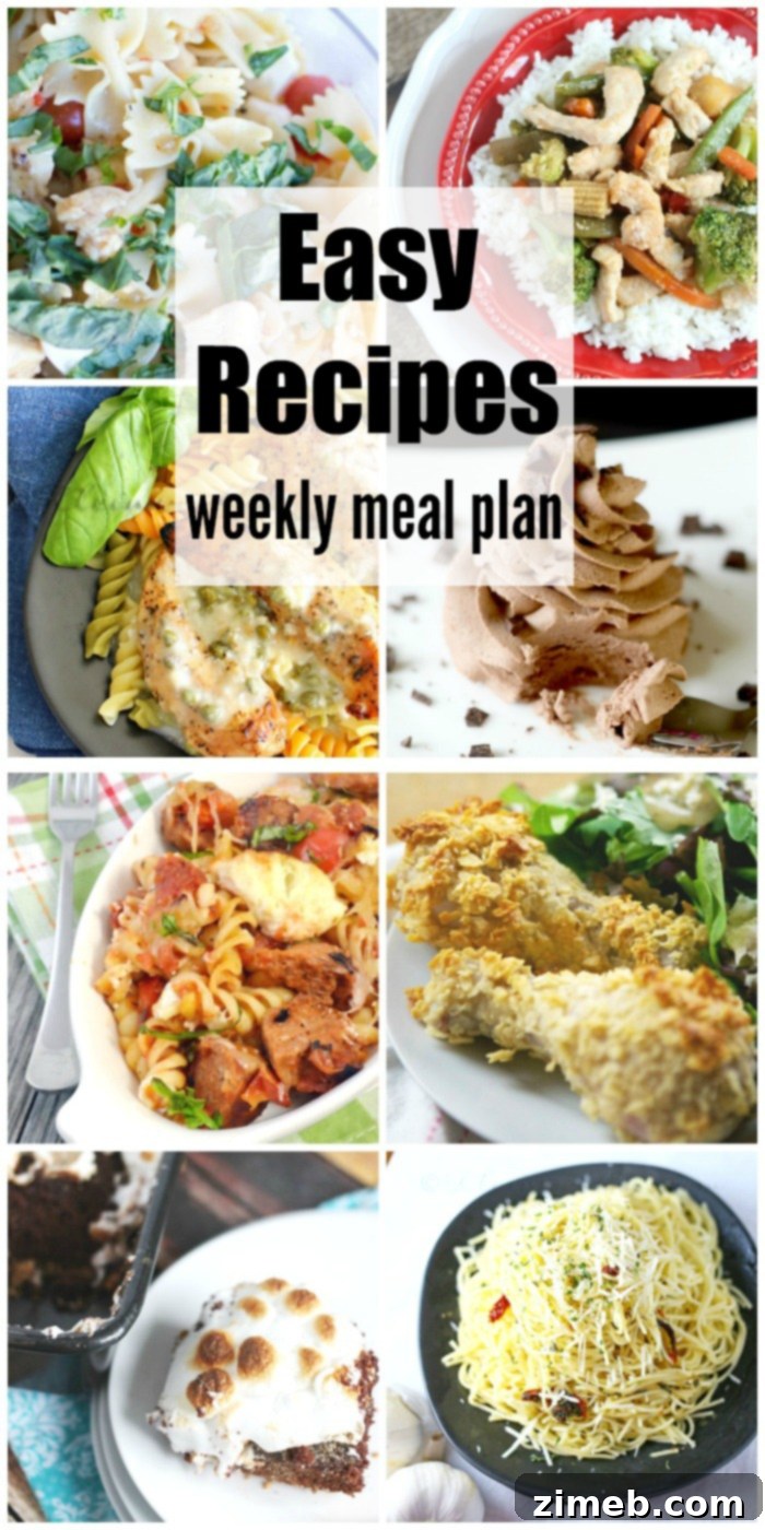 Effortless Eats: Week 34 Meal Guide 13 Easy Recipes Weekly Meal Plan Week 34 full meal plan summary