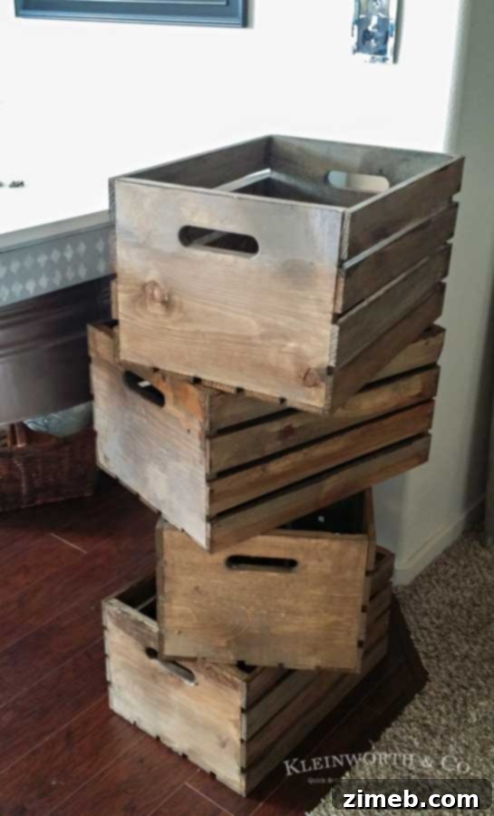 Crafting Vintage Crates: Effortless Image Transfer for Rustic Decor 3 Unfinished wooden crates from Michaels ready for a DIY project