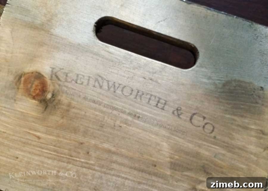 Crafting Vintage Crates: Effortless Image Transfer for Rustic Decor 6 Close-up of the image transfer process on a vintage wooden crate