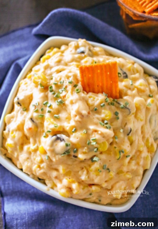 Best recipe for Cheesy Corn Dip, perfect for parties