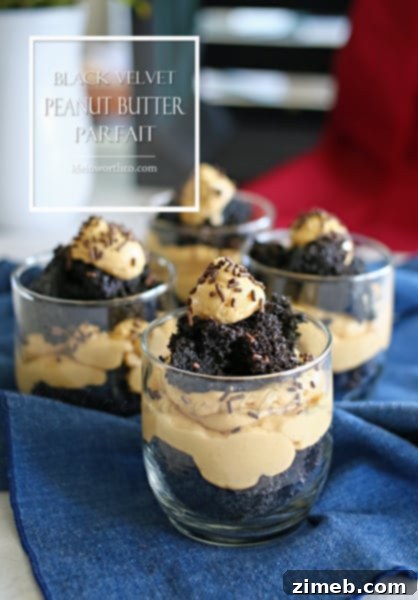 Ultimate Snickers Cupcakes 7 Black Velvet Peanut Butter Parfait