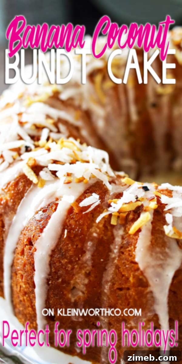 Banana Coconut Bundt Cake - Delicious and Easy Tropical Cake Recipe
