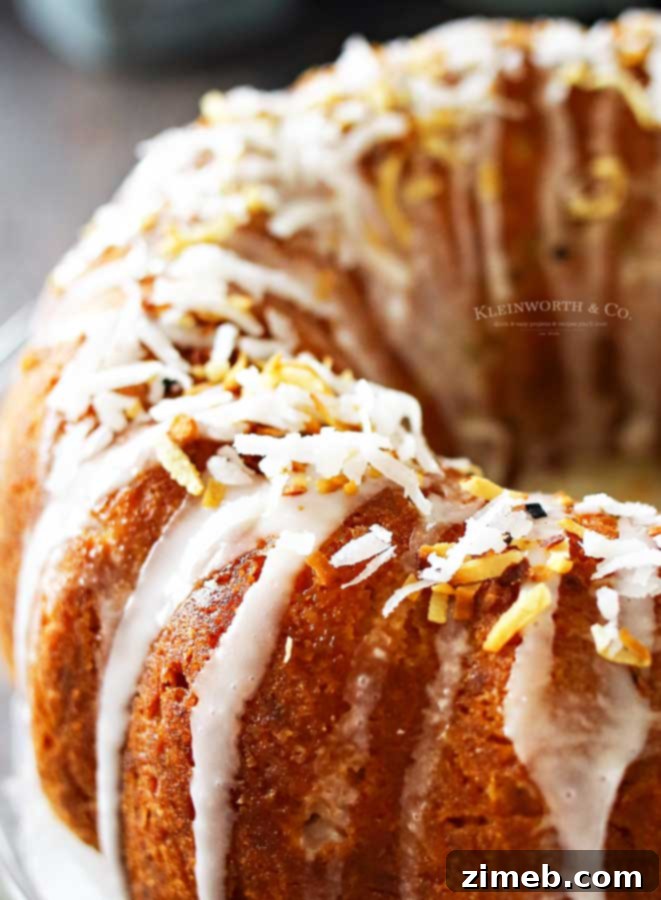 Vintage Bundt Cake Recipe - Classic Banana Coconut Cake