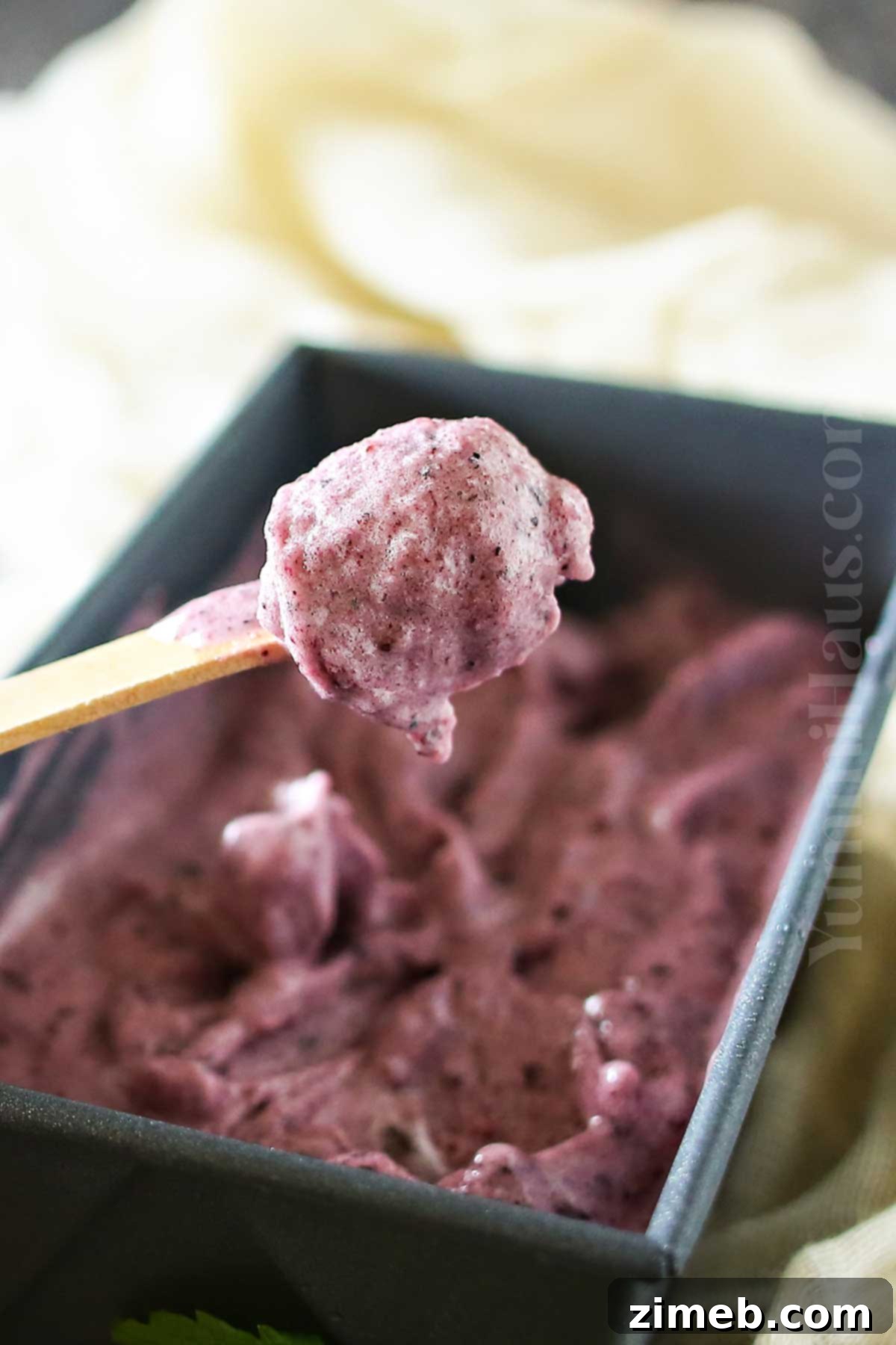 Blueberry Ice Cream recipe