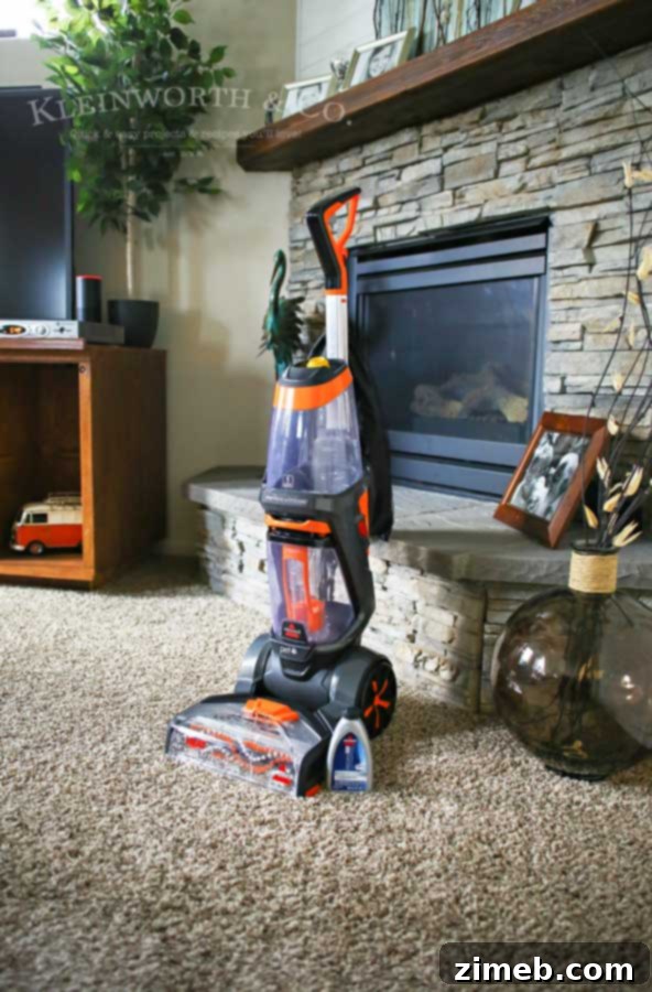 Tackle tough stains and high-traffic carpet areas effectively with a powerful carpet cleaner like the BISSELL ProHeat 2X Revolution Pet.