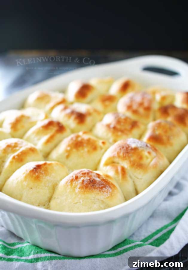 Buttery One Hour Dinner Rolls, perfect for any meal