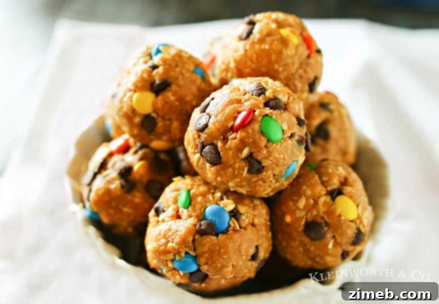 Monster Cookie Morsels 3 Monster Cookie Bites with Peanut Butter, Oats, and M&M's