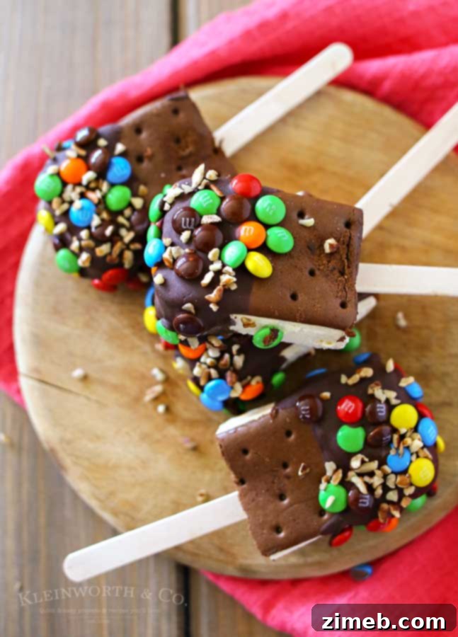 Irresistible Ice Cream Sandwich Pops 5 Closeup view of creamy vanilla ice cream, showcasing the smooth texture achieved with stabilizers like carrageenan.