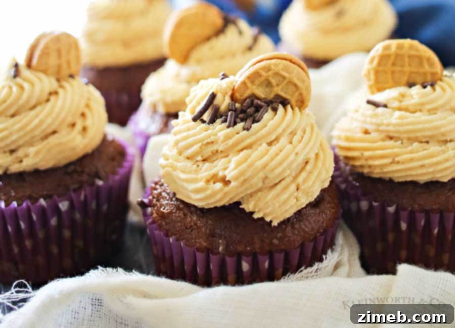 Peanut Butter Chocolate Dream Cupcakes 3 Peanut Butter Frosting