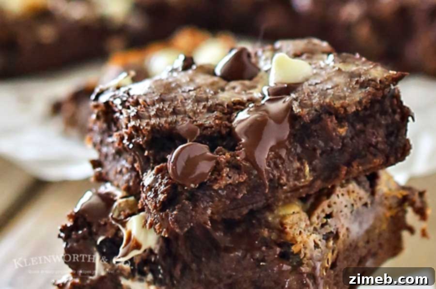 Effortless Chocolate Cake Bars 2 Decadent Chocolate Cake Mix Bars with layers of chocolate