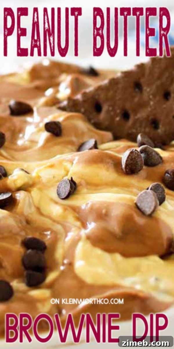 Decadent Peanut Butter Brownie Dip 2 Peanut Butter Brownie Dip