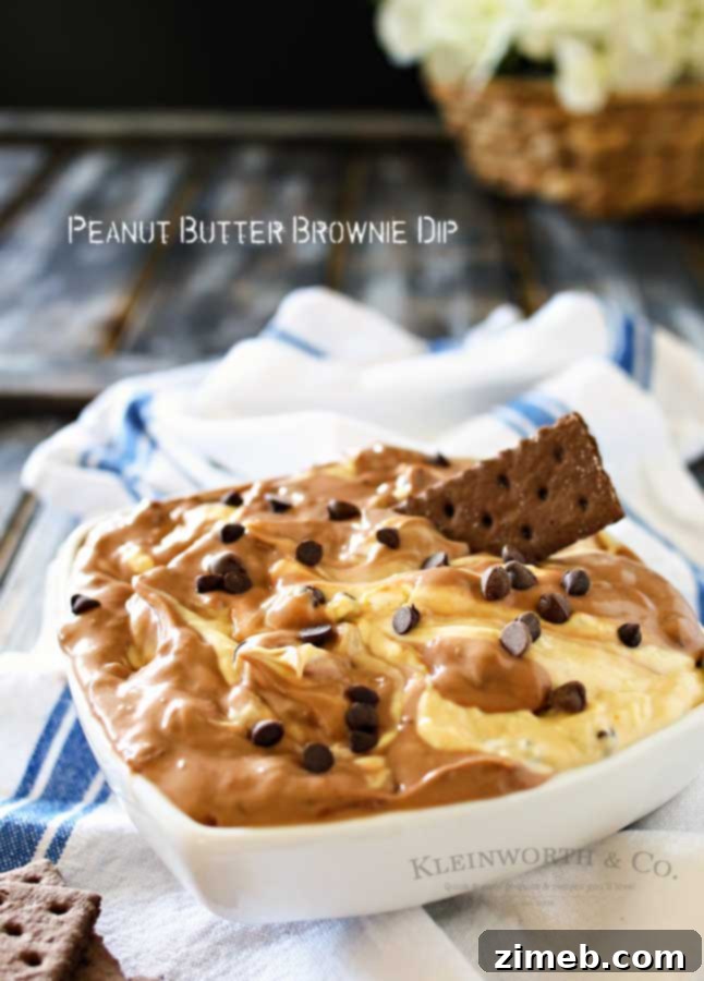 Decadent Peanut Butter Brownie Dip 5 Peanut Butter Brownie Dip