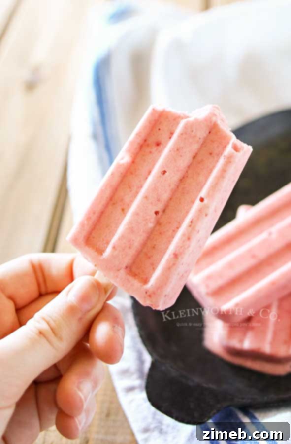 A trio of vibrant Strawberry Pops, showcasing their natural colors.
