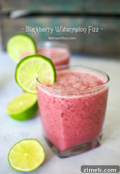 Cherry Watermelon Freeze 6 Blackberry Watermelon Fizz - a sparkling fruity drink with a delightful kick.