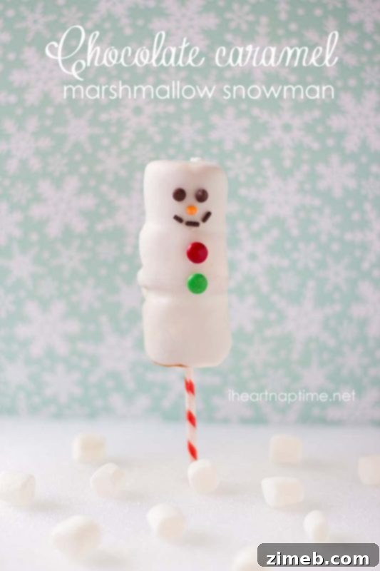 25 Magical Disney Treats 10 Marshmallow Snowmen