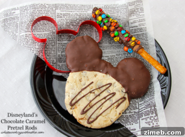 25 Magical Disney Treats 6 Disneylands-Chocolate-Caramel-Pretzel-Rods8
