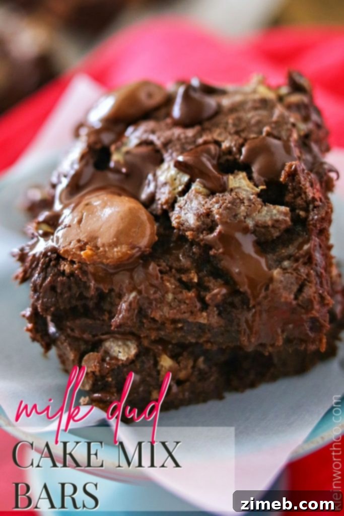 Milk Dud Dream Bars 9 Milk Dud Cake Mix Bars