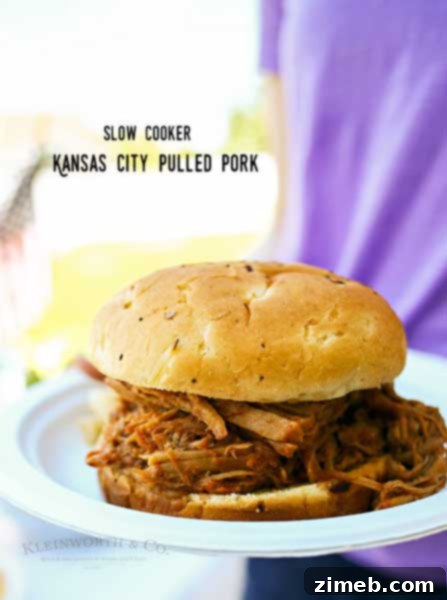 Kansas City Pulled Pork is an easy slow cooker recipe that's perfect for summer gatherings and weeknight dinners, offering tender, flavorful results.