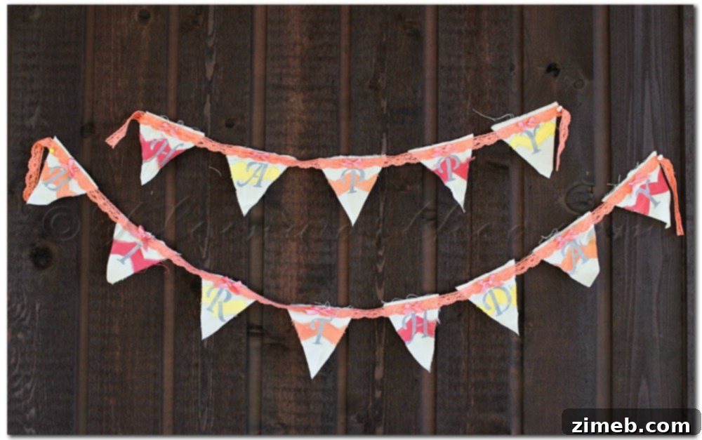 Enchanted Woodland Cupcake Charms 12 Sorbet Birthday Banner printable for a colorful birthday.