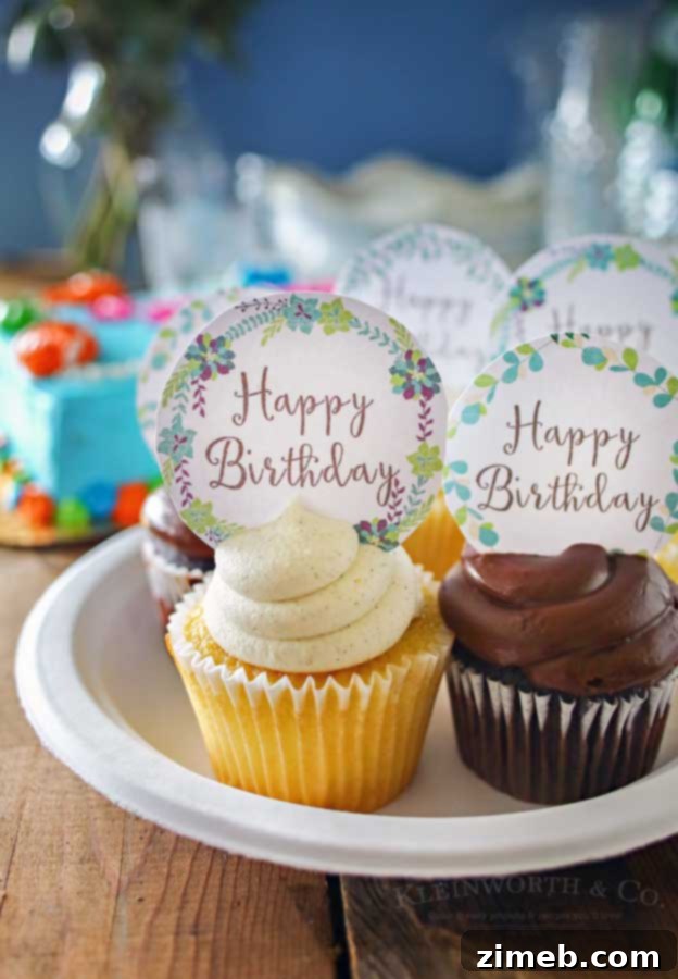 Enchanted Woodland Cupcake Charms 2 Woodland Flowers Cupcake Toppers instantly elevate store-bought cupcakes, making them look special for any party.