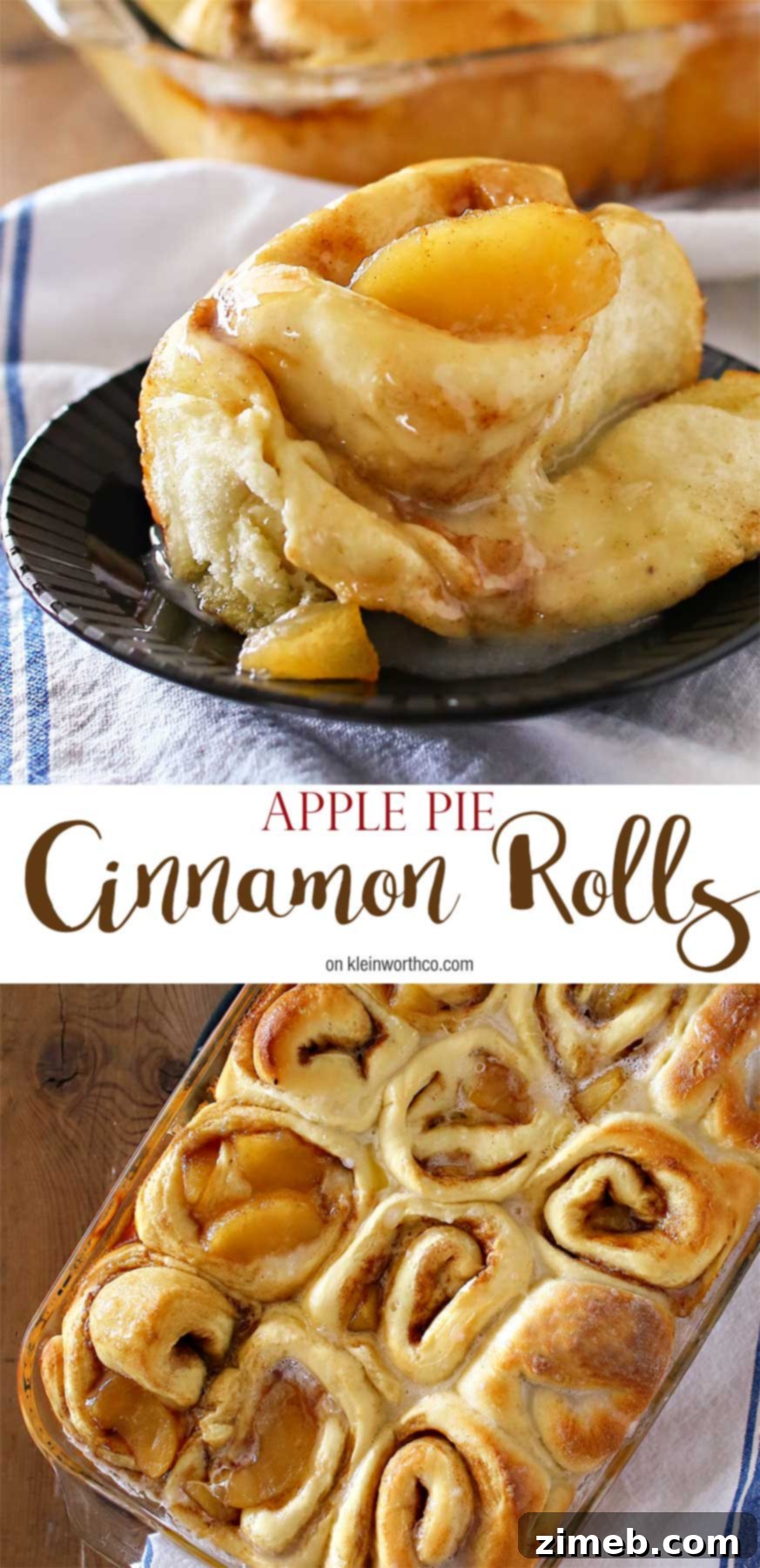 The absolute best Apple Pie Cinnamon Rolls