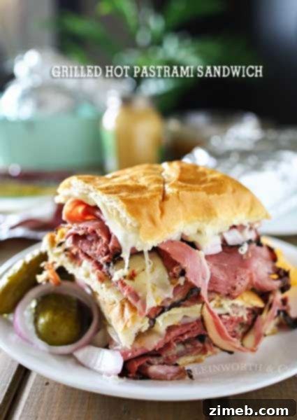 Poolside Party Food Masterplan 5 Summer grilling just got better with this Grilled Hot Pastrami Sandwich. Combining foil grilling & the love for a pastrami sandwich, it's delicious & easy!