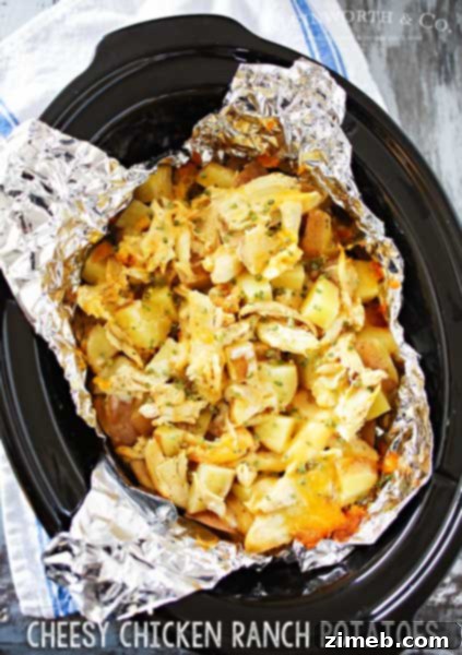 Cheesy Chicken Ranch Potatoes: Simple Slow Cooker Side Dish Recipe