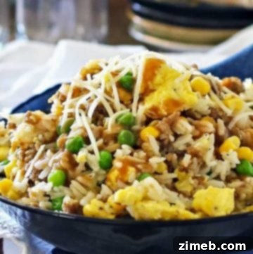 Daddy's Delicious Sausage Egg Rice Bowl 4 Hearty Sausage Egg Rice Bowl - perfect for family dinner