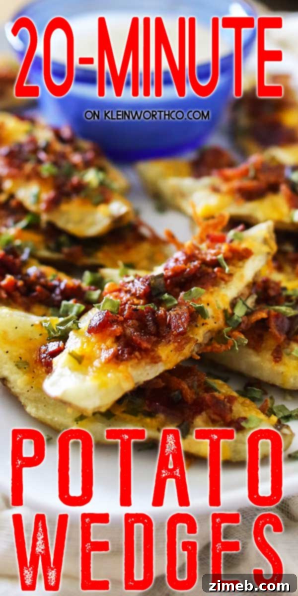 Crispy Potato Wedges in 20 Minutes 2 20 Minute Potato Skins - Wedges