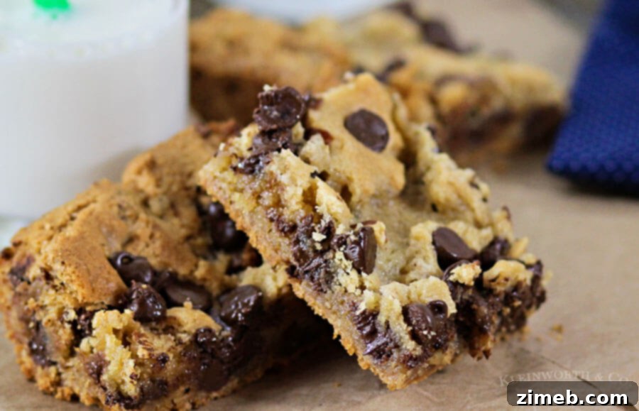 Close-up of freshly baked Almond Joy Cookie Bars