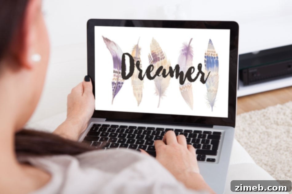 Desktop Dreamscapes 2 Dreamer Digital Wallpaper for Autumn - Watercolor Feathers