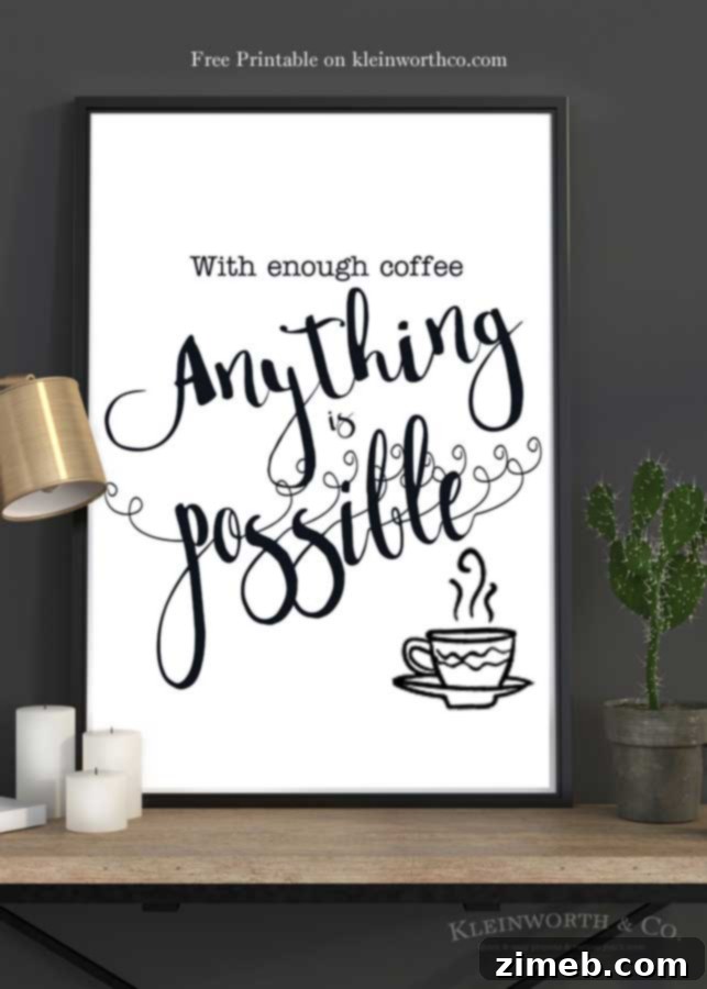 Desktop Dreamscapes 5 With Enough Coffee Free Printable Wall Art