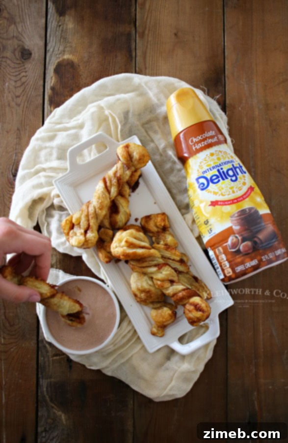 Irresistible Cinnamon Sugar Twists 3 Close-up of a perfectly twisted cinnamon sugar puff pastry