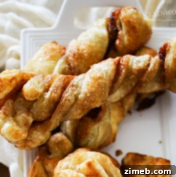Easy Cinnamon Sugar Twists with Chocolate Hazelnut Dipping Sauce