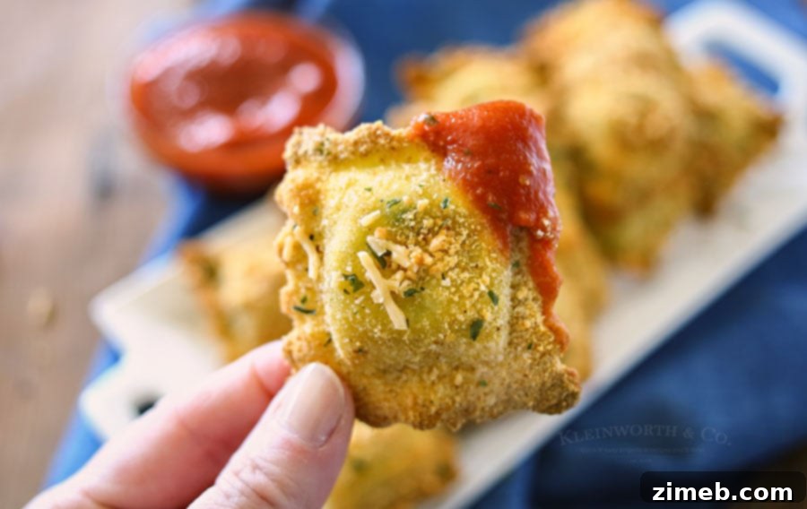 Crispy Baked Parmesan Ravioli