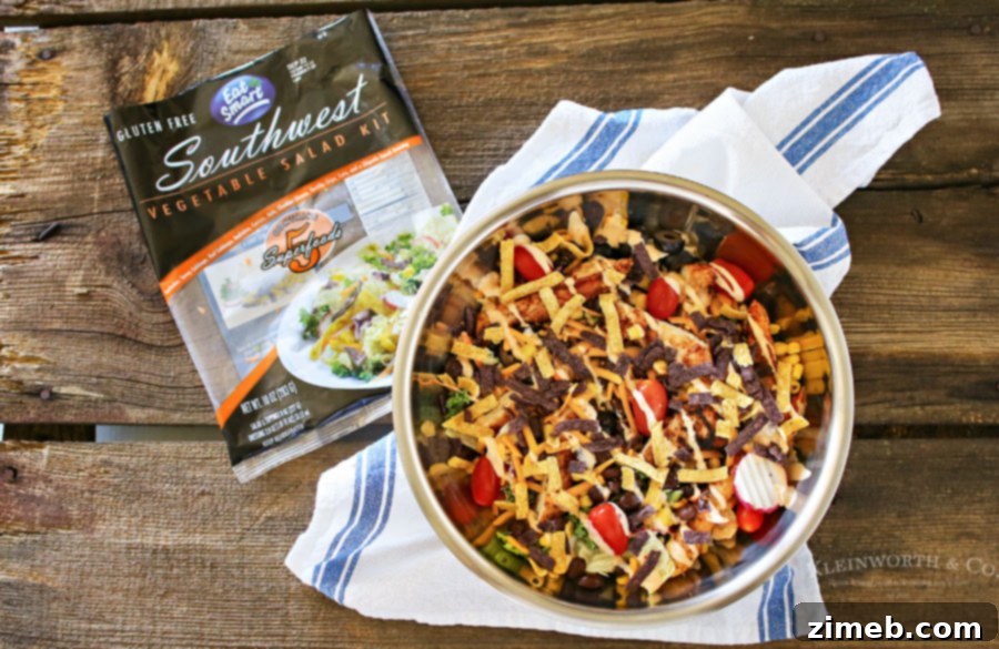 Homemade Easy Southwest Chicken Salad for quick meals