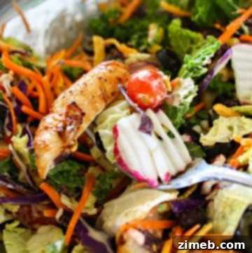 Easy Southwest Chicken Salad with Sriracha BBQ Chicken